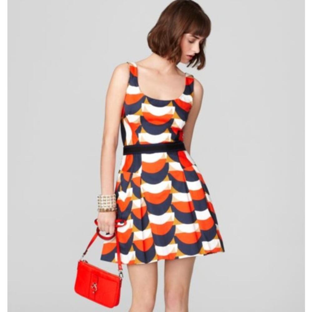 EUC Milly of New York Women's Isabelle Party Cocktail Fit & Flare Mini Dress 0